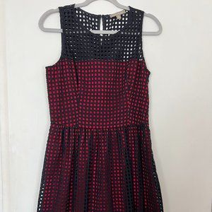 Banana Republic Navy & Red Dress in size 10